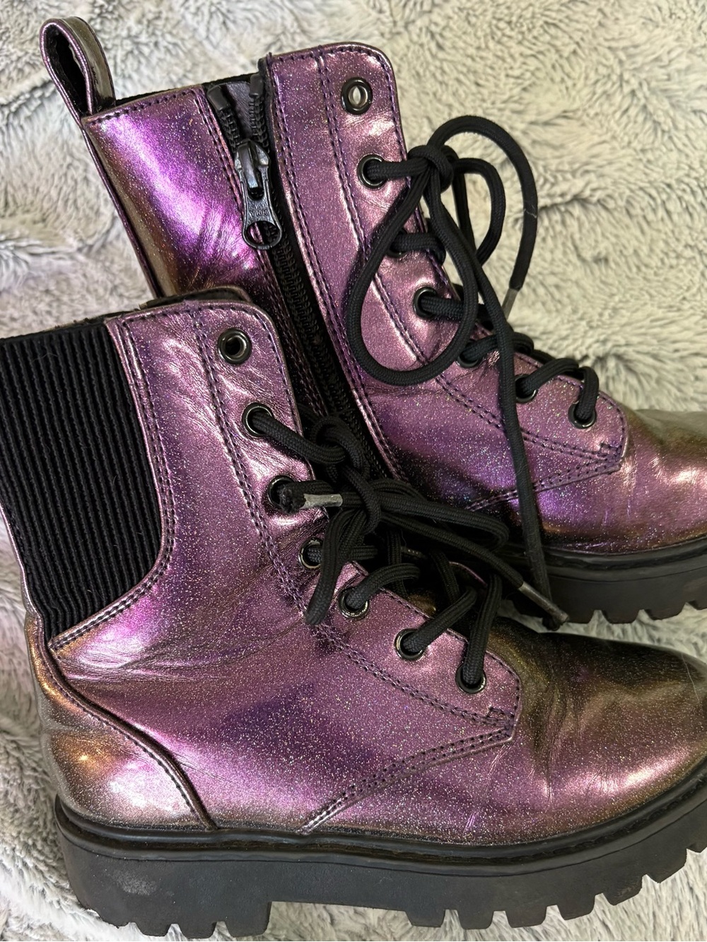 Art Class girls Metallic shimmery fashion boots sz 13
